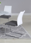 Picture of White/Gray PU Finish PU Finish Chair