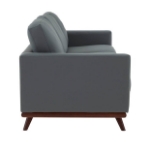 Picture of Wood Base Leather Full Size Grey Sofa