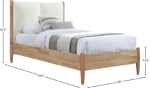 Picture of Fabric Upholstered Twin Bed
