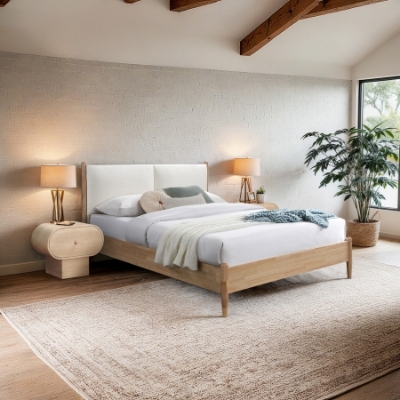 Show details for Fabric Upholstered Full Bed Picture of Fabric Upholstered Full Bed