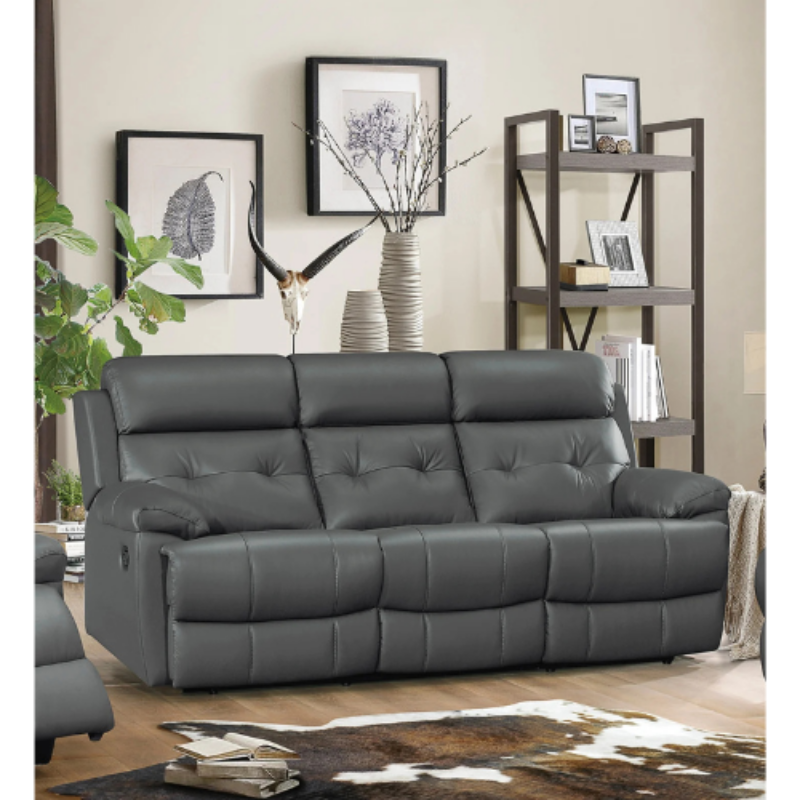 Picture of Dark Gray genuine leather sofa