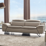 Picture of Genuine Leather Light Grey Sofa