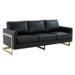 Picture of Gold Frame Leather Full Size Sofa
