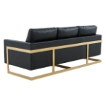 Picture of Gold Frame Leather Full Size Sofa