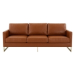 Picture of Gold Frame Leather Full Size Sofa