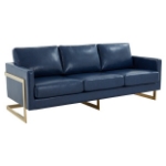 Picture of Gold Frame Leather Full Size Sofa
