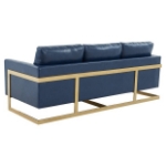 Picture of Gold Frame Leather Full Size Sofa