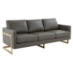 Picture of Gold Frame Leather Full Size Sofa