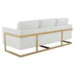 Picture of Gold Frame Leather Full Size Sofa