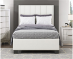 Picture of White Vinyl platform bed