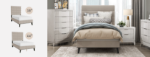 Picture of 39", 44", 48" and 54" Beige Microfiber Bed