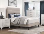 Picture of 39", 44", 48" and 54" Beige Microfiber Bed