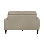 Picture of Genuine Leather Latte Loveseat