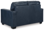 Picture of Navy Genuine Leather Loveseat