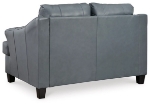 Picture of Genuine Leather Coconut Grey Loveseat