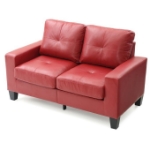 Picture of Faux Leather Loveseat