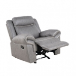 Picture of Warm Gray Leatherette Manual Recliner