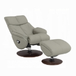 Picture of Leather Motion Accent Chair W/Swivel And Ottoman