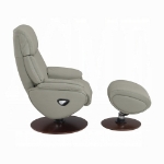 Picture of Leather Motion Accent Chair W/Swivel And Ottoman