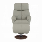 Picture of Leather Motion Accent Chair W/Swivel And Ottoman