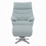 Picture of Leather Motion Accent Chair W/Swivel and Ottoman