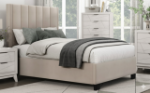 Picture of Beige Velvet platform bed