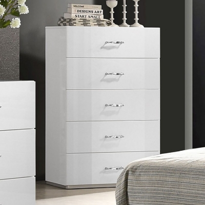 Show details for White UV High-gloss Finish Chest Picture of White UV High-gloss Finish Chest