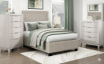 Picture of 39", 44", 48" and 54" Beige Microfiber Platform Bed