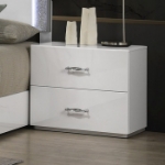 Picture of White UV High-gloss Finish Nightstand
