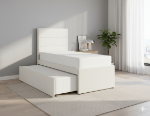 Picture of 39" White Vinyl Trundle Bed
