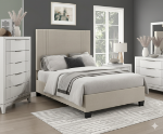 Picture of 39", 44", 48" and 54" Beige Microfiber Platform Bed