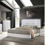 Picture of White UV High-gloss Finish Full Bed