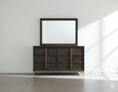 Show details for Dresser and Mirror Picture of Dresser and Mirror