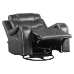 Picture of Leather Swivel Glider Reclining Chair