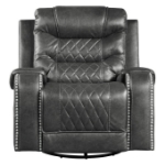 Picture of Leather Swivel Glider Reclining Chair
