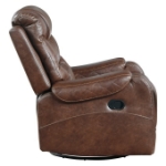 Picture of Leather Swivel Glider Reclining Chair