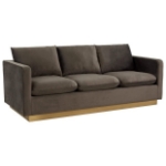 Picture of Velvet Sofa with Gold Frame