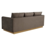 Picture of Velvet Sofa with Gold Frame