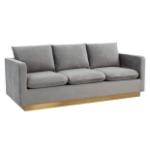 Picture of Velvet Sofa with Gold Frame