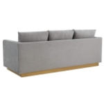 Picture of Velvet Sofa with Gold Frame