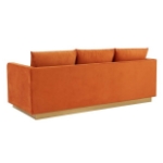 Picture of Velvet Sofa with Gold Frame