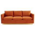 Picture of Velvet Sofa with Gold Frame