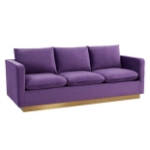Picture of Velvet Sofa with Gold Frame