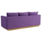 Picture of Velvet Sofa with Gold Frame