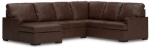 Picture of Genuine Leather 3-Piece Left/Right Arm Facing Sectional with Chaise