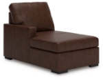 Picture of Genuine Leather 3-Piece Left/Right Arm Facing Sectional with Chaise
