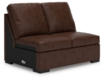 Picture of Genuine Leather 3-Piece Left/Right Arm Facing Sectional with Chaise