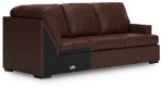 Picture of Genuine Leather 3-Piece Left/Right Arm Facing Sectional with Chaise