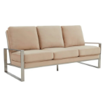 Picture of Beige, Black, Dark Grey, Light Grey, Orange Velvet Gold/Silver Frame Sofa