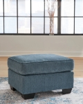 Picture of Beige or Dark Blue Ottoman